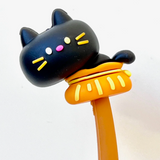 Black Cat Wiggle Gel Pen