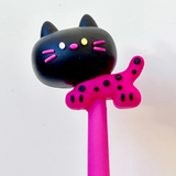 Black Cat Wiggle Gel Pen