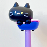 Black Cat Wiggle Gel Pen