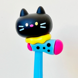 Black Cat Wiggle Gel Pen