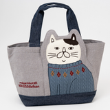 Kusuguru Japan Fat Cat Fabric Tote