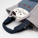 Kusuguru Japan Fat Cat Fabric Tote