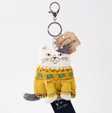 Kusuguru Japan Chubby Cat Plush Keychain Bag Charm