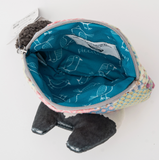 Kusuguru Japan Patchwork Cat Face Coin Pouch