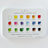 Watercolor Paint Set 18 Colors With Brush