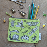 Insects Cosmetic + Pencil Bag