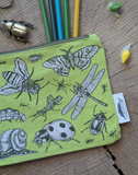 Insects Cosmetic + Pencil Bag