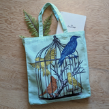 Caged Birds Canvas Tote Bag