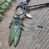 Cicada Enamel Keychain