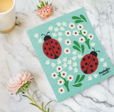 Swedish Dish Cloth - Ladybugs
