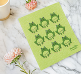 Swedish Dish Cloth - Ribbit Frogs