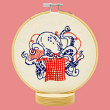 Octopus Knitting Embroidery Kit