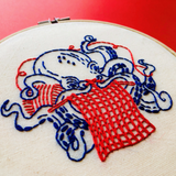 Octopus Knitting Embroidery Kit