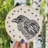 Raven Nevermore Embroidery Kit