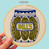 Dilly Pickles Embroidery Kit