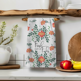 Fresh out Of Fucks Floral Dish Towel