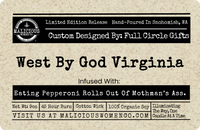 West By God Virginia Candle