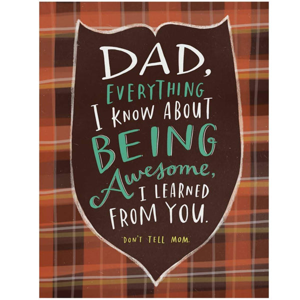 BEING AWESOME FATHER'S DAY CARD