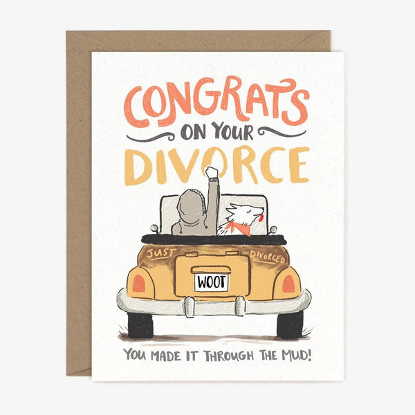 CONGRATS ON YOUR DIVORCE CARD