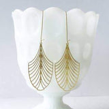 Art Deco Leaf Earrings