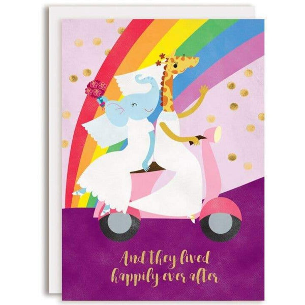 HAPPILY EVER AFTER BRIDES WEDDING CARD