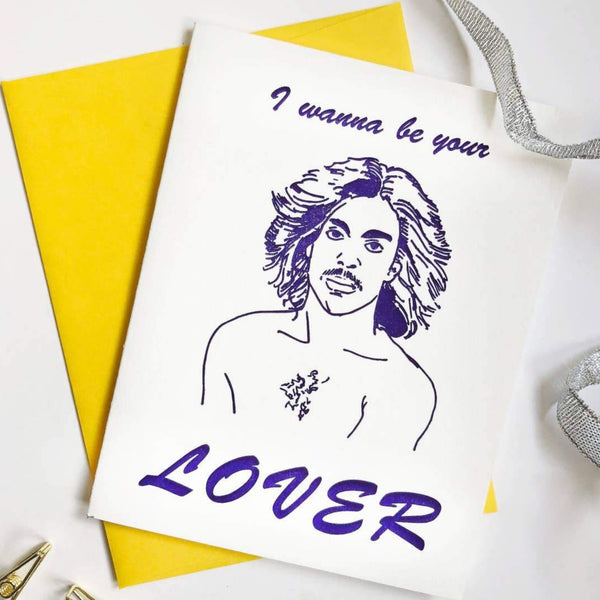 PRINCE I WANNA BE YOUR LOVER CARD