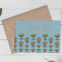 MOD FLOWERS THANK YOU CARD