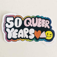 50 QUEER YEARS STICKER