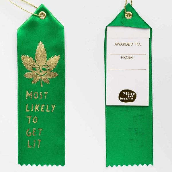 MOST LIKELY TO GET LIT AWARD RIBBON