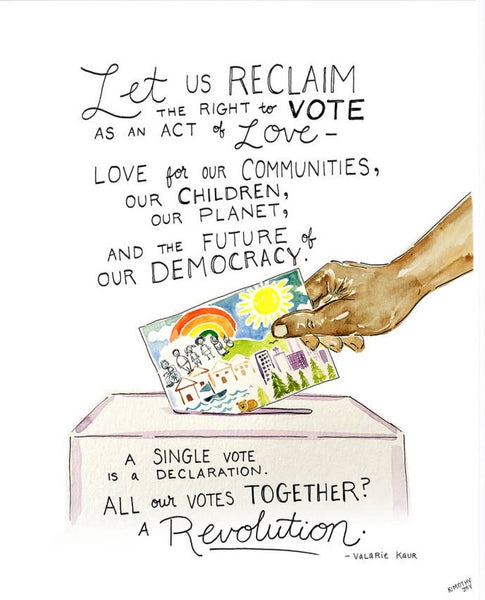 VOTE WITH LOVE... PRINT