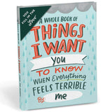 THINGS I WANT YOU TO KNOW... FILL IN BOOK