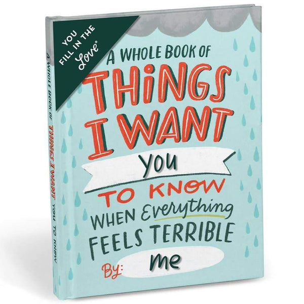 THINGS I WANT YOU TO KNOW... FILL IN BOOK