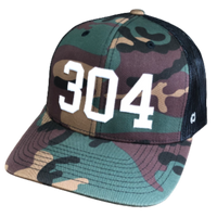 Embroidered 304 Trucker Hat - Camo