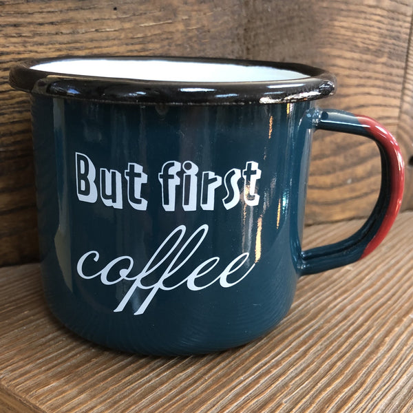 CAMP MUG - BUT FIRST COFFEE