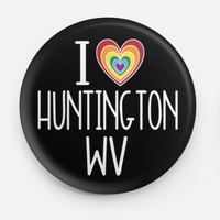 I HEART HUNTINGTON BUTTON