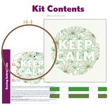 KEEP CALM WEED EMBROIDERY KIT