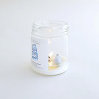 BLUE CHALCEDONY CRYSTAL CANDLE - CALMING