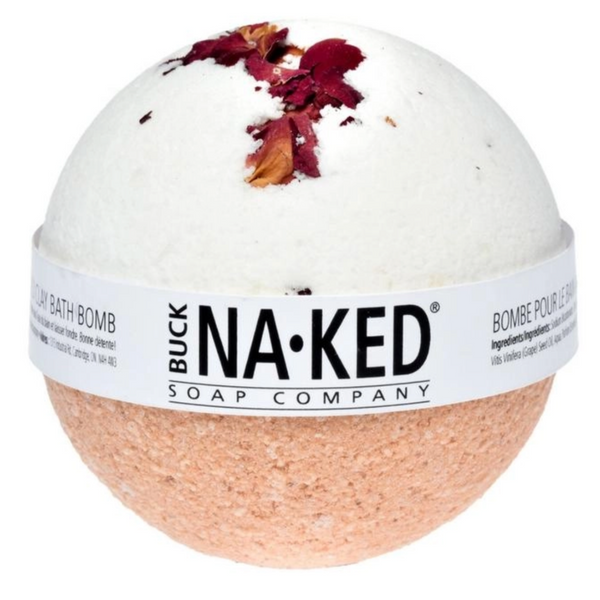 BUCK NAKED ROSE + MOROCCAN RED CLAY BATH BOMB