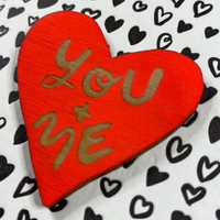 YOU + ME WOOD MAGNET