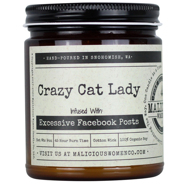 CRAZY CAT LADY CANDLE