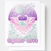 ENDLESS LOVE SWANS CARD