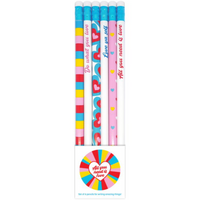 ALL YOU NEED IS LOVE RAINBOW PENCIL SET
