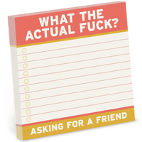 WHAT THE ACTUAL FUCK STICKY NOTEPAD