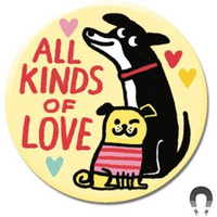 ALL KINDS OF LOVE DOGS MAGNET