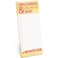 Make A List Pad - Groceries + Shit