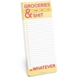Make A List Pad - Groceries + Shit