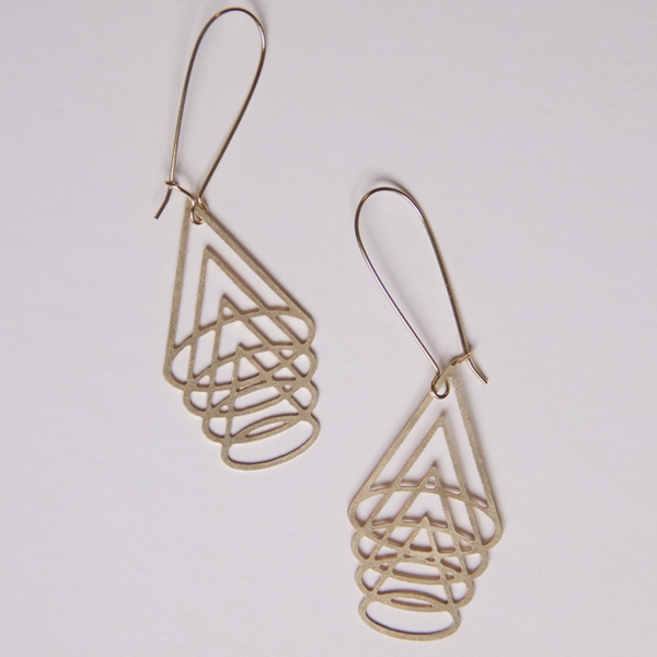 OVERLAPPING CONES EARRINGS