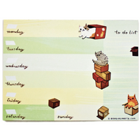 CAT WEEKLY PLANNER NOTEPAD