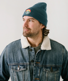 BEANIE - TEAL BLUE WITH GO EXPLORE PATCH