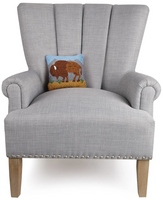 BISON WOOL HOOKED PILLOW